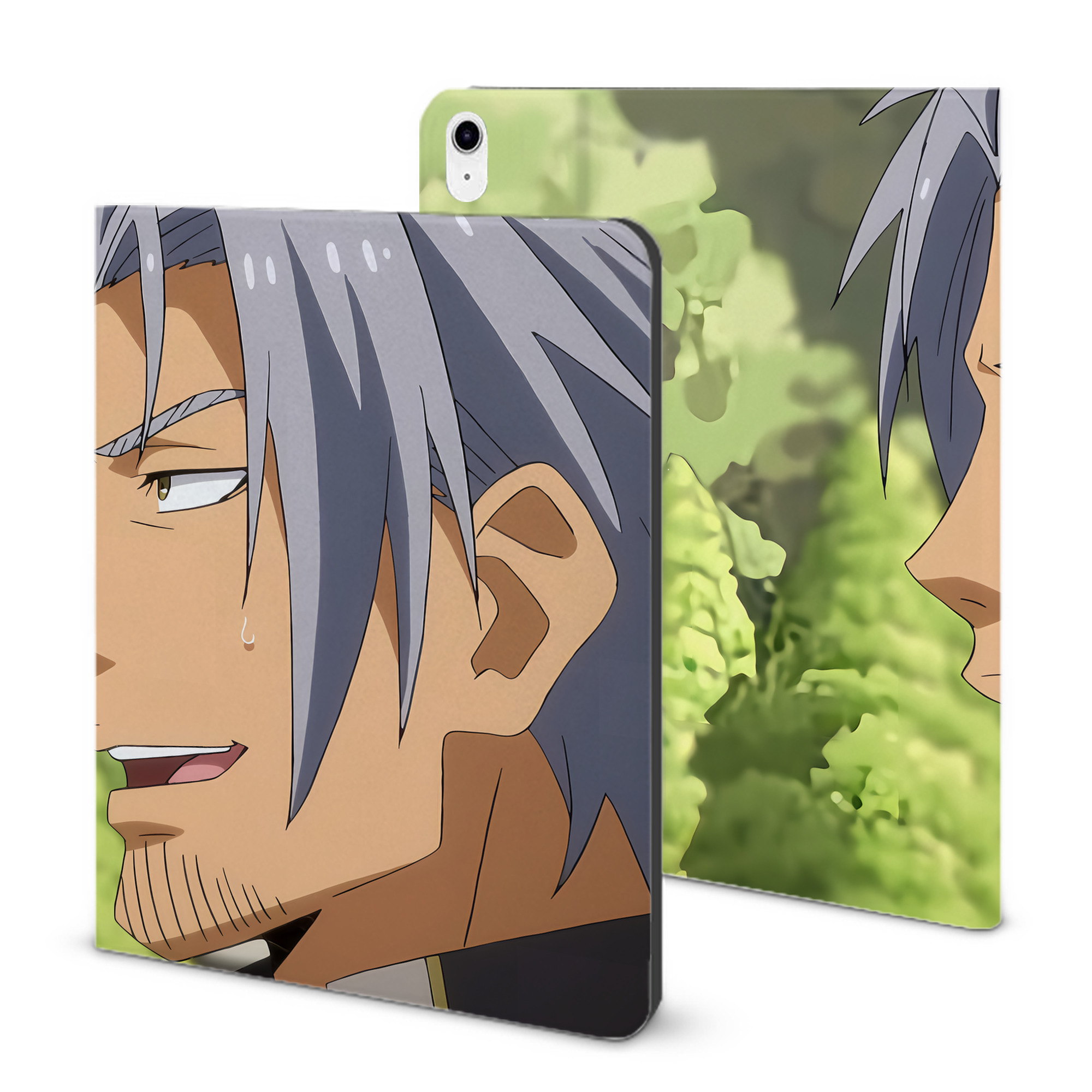 （画像用） 転スラ Regarding Reincarnated to Slime IPad ケース ブック型 PUレザー TPU 耐衝撃 軽量 薄型 ペン収納なし 全面保護 IPad 各モデル対応